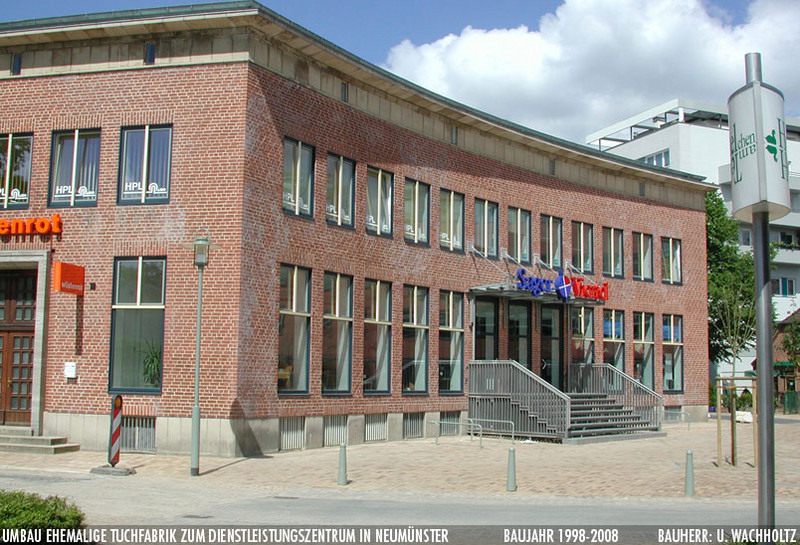 Umbau ehemalige Tuchfabrik zum Dienstleistungszentrum in Neumünster