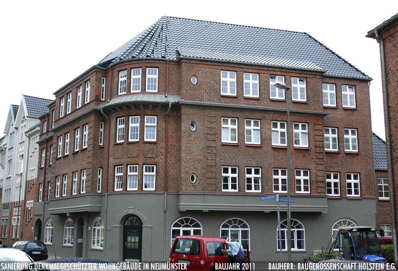 Sanierung Denkmalgeschützter Wohngebäude in Neumünster